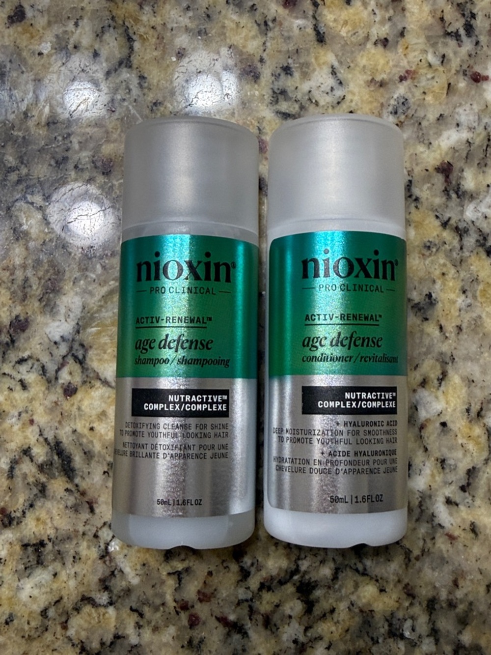 Nioxin Age Defense Shampoo & Conditioner Travel Duo Set 1.6 oz Pro Clinical